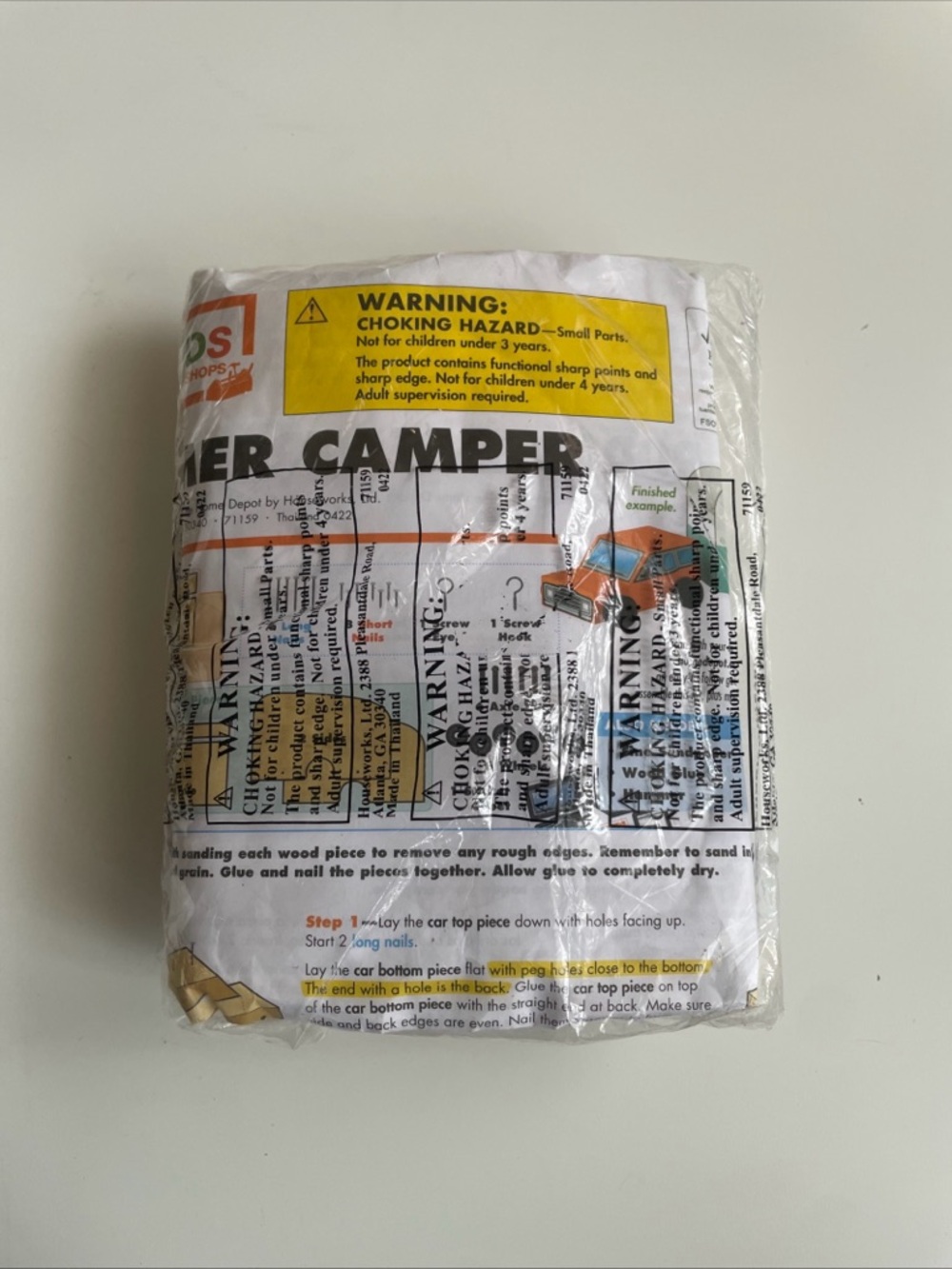 New Home Depot Kids Workshop SUMMER CAMPER Set‎ Wood Kit Seal In Package